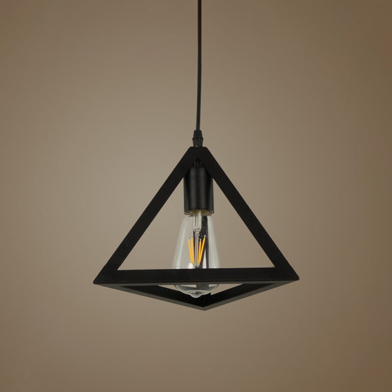 Geometric Island Light Industrial Hanging Lighting Fixture for Dining Room