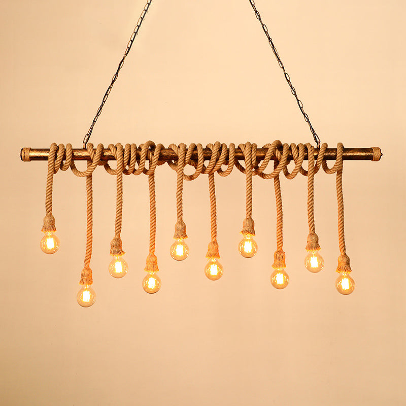 Simple Hanging Island Light Industrial Hanging Lighting Fixture for Dining Room