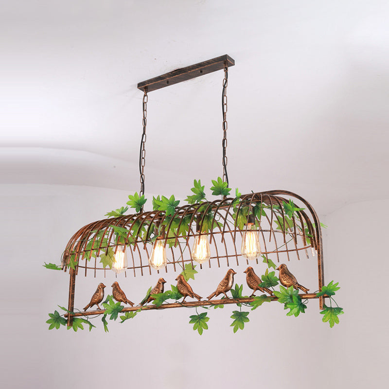 Creative Island Light Industrial Hanging Lighting Fixture for Dining Room