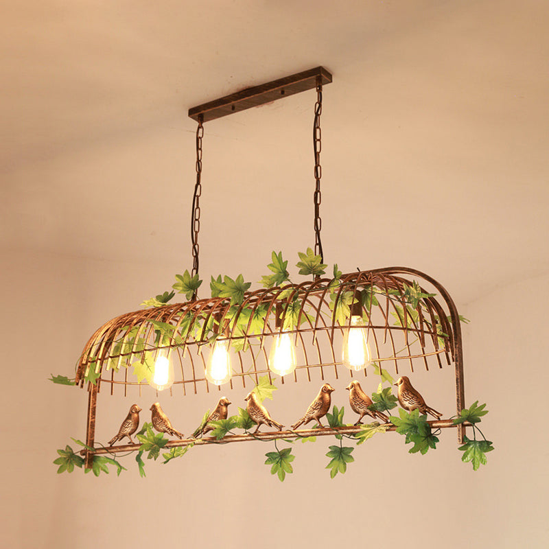 Creative Island Light Industrial Hanging Lighting Fixture for Dining Room