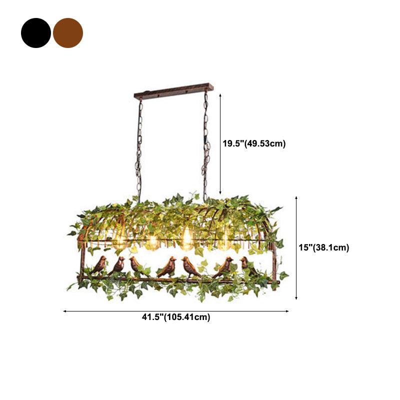 Creative Island Light Industrial Hanging Lighting Fixture for Dining Room