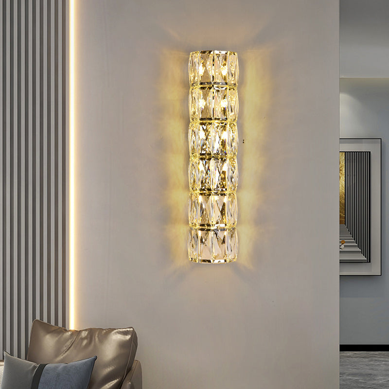 Post-Modern Wall Sconce Crystal Wall Light Fixture for Hallway
