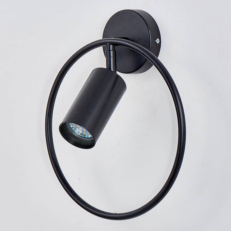 Single Golden/Black Contemporary Wall Mounted Sconce LED Iron Wall Light