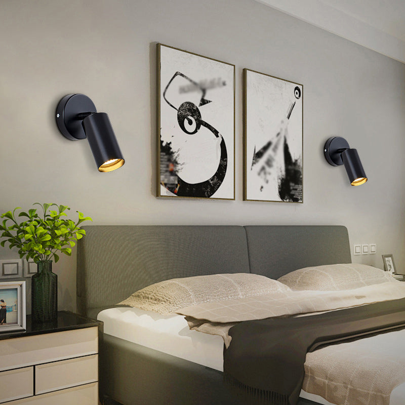 Single Golden/Black Contemporary Wall Mounted Sconce LED Iron Wall Light