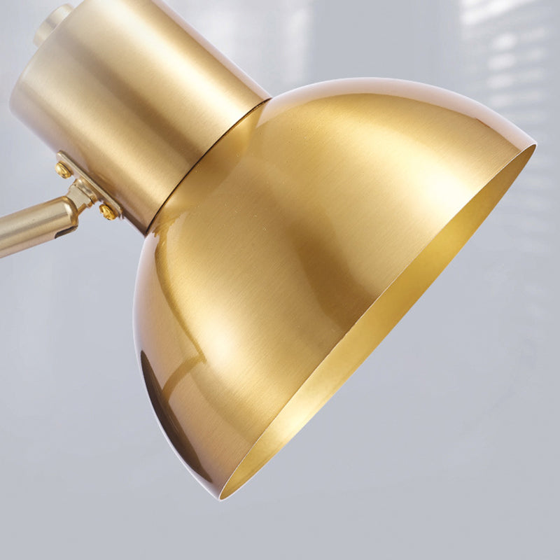 Single Golden/Black/Grey Contemporary Wall Mounted Sconce Metallic Wall Light for Foyer