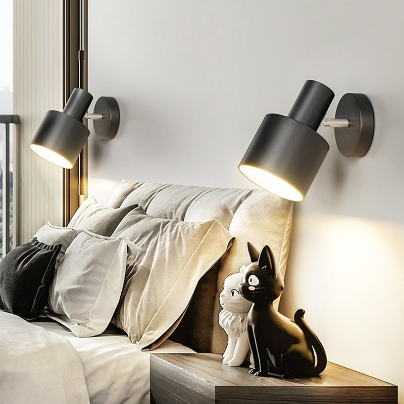 Single Polished Finish Contemporary Wall Mounted Sconce Metal Wall Light for Foyer