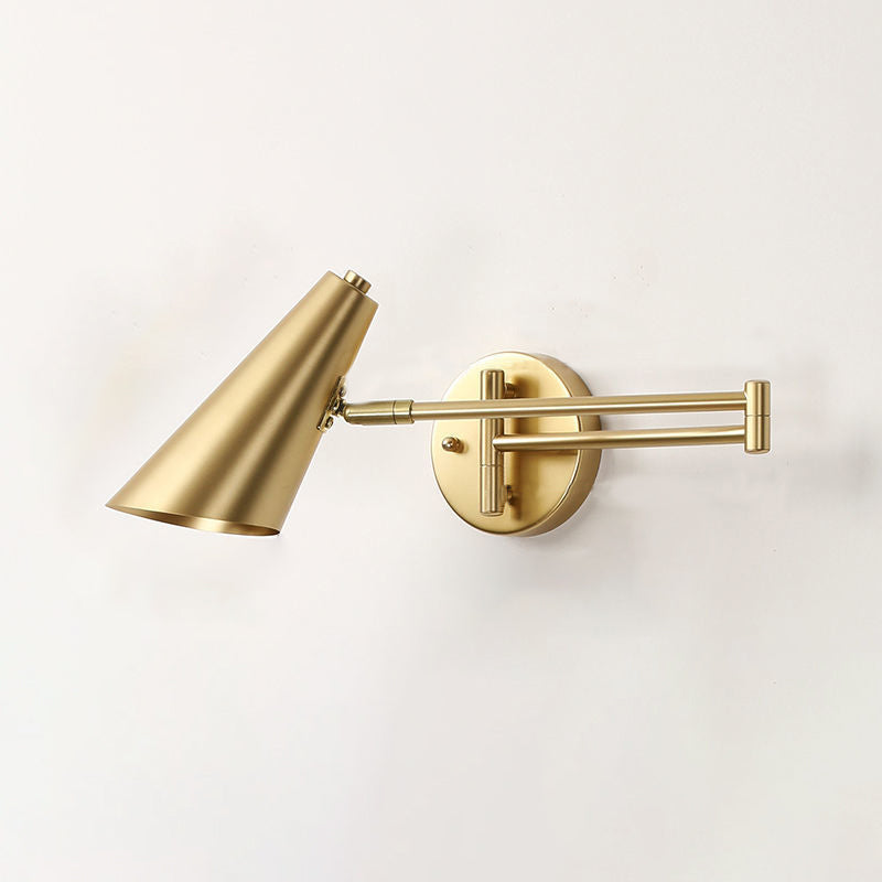 Modern Creative Metal Wall Lamp Geometric 1-Light Wall Light for Bedroom