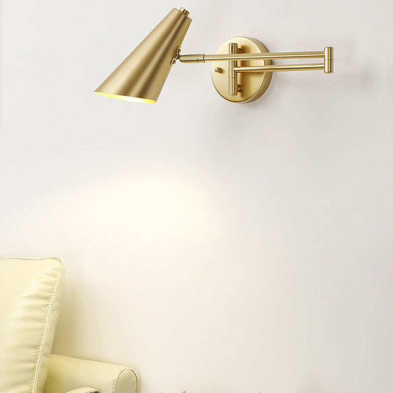 Modern Creative Metal Wall Lamp Geometric 1-Light Wall Light for Bedroom