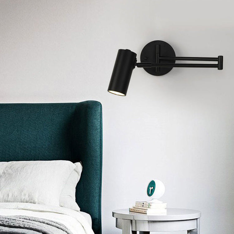 Modern Creative Metal Wall Lamp Geometric 1-Light Wall Light for Bedroom