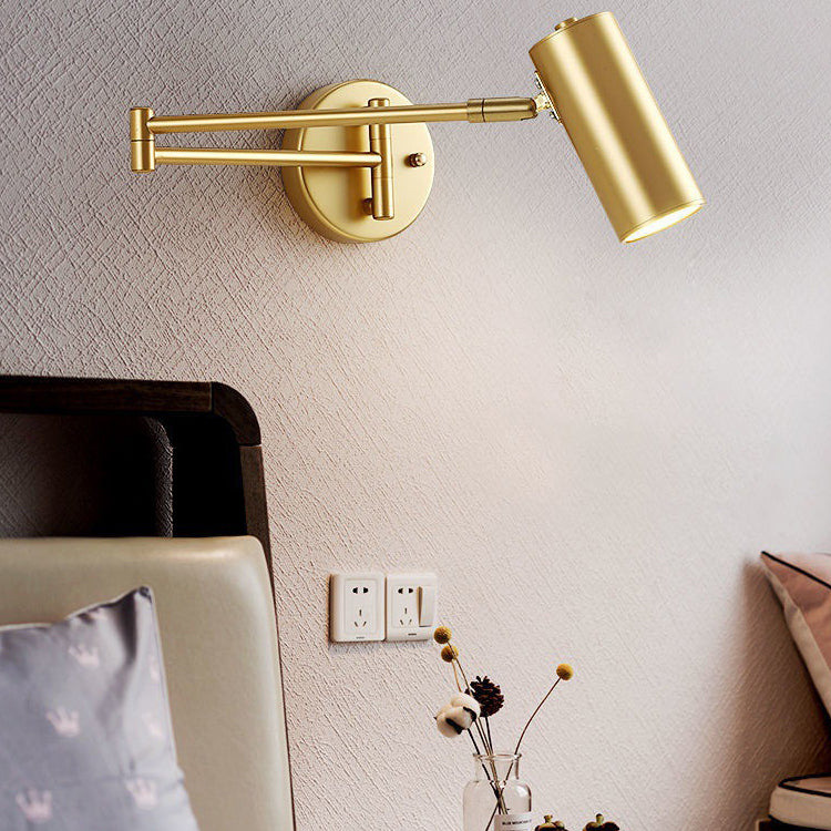 Modern Creative Metal Wall Lamp Geometric 1-Light Wall Light for Bedroom