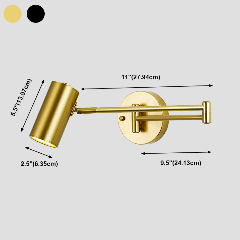 Modern Creative Metal Wall Lamp Geometric 1-Light Wall Light for Bedroom