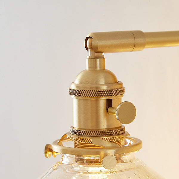 Brass 1-Light Wall Lamp in Modern Creative Style Glass Geometric Wall Light