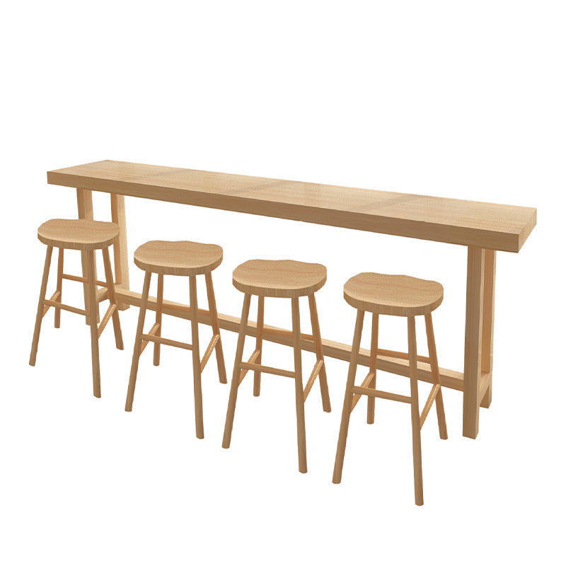 Modern Wooden Bar Counter Table Rectangle Bar Counter Table for Home