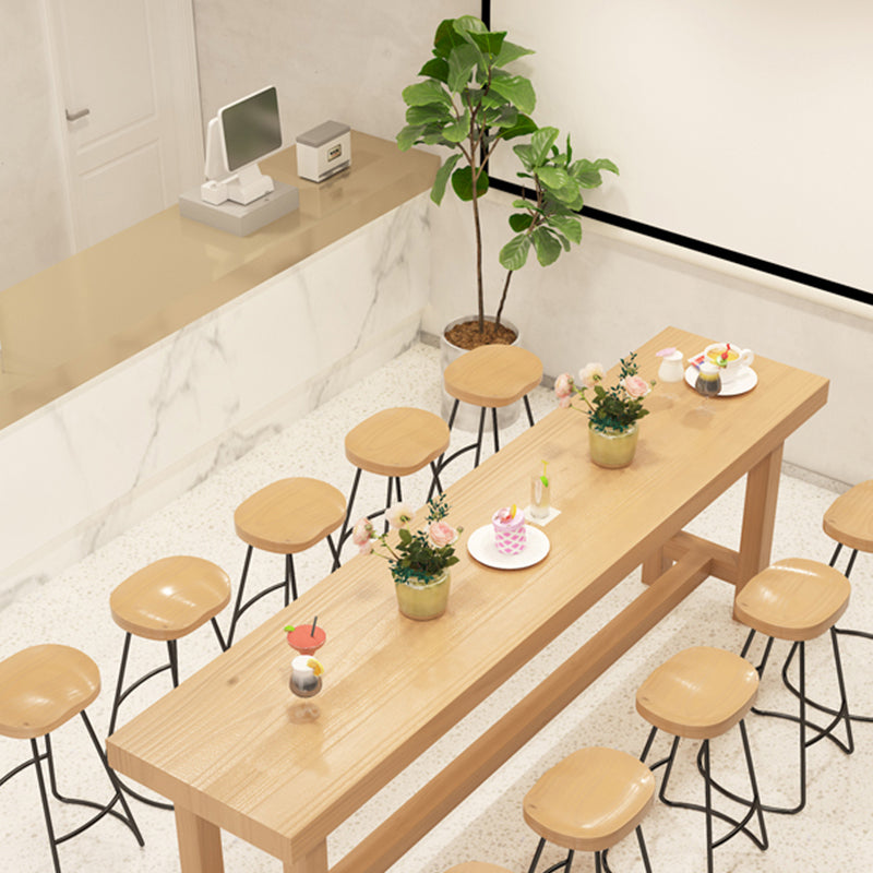 Modern Wooden Bar Counter Table Rectangle Bar Counter Table for Home