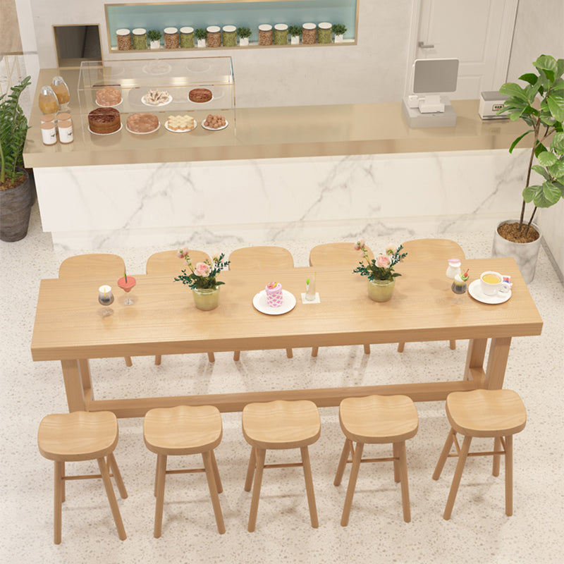 Modern Wooden Bar Counter Table Rectangle Bar Counter Table for Home