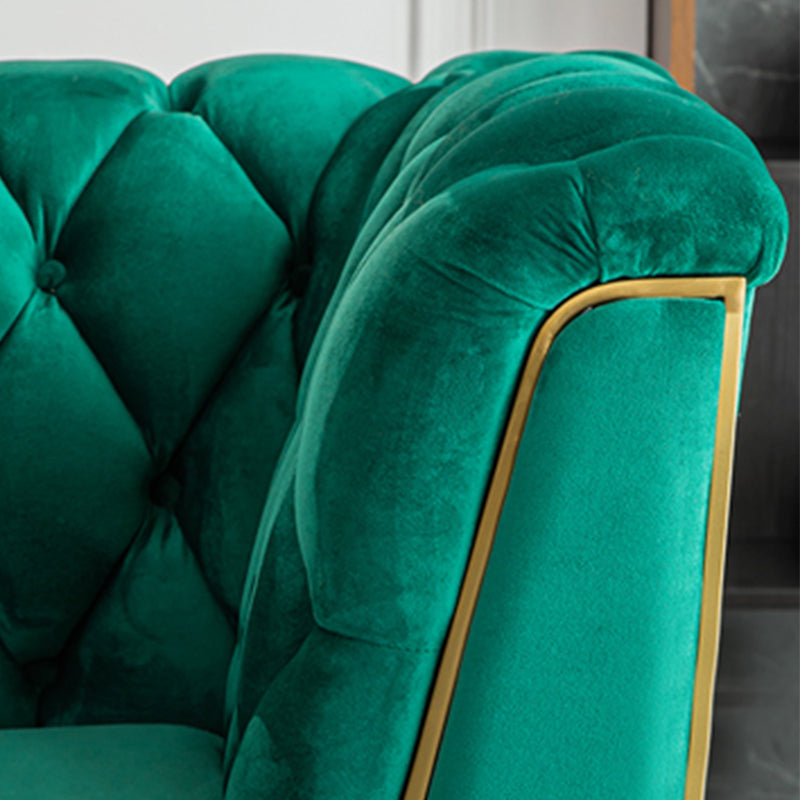 30.70" High Tuxedo Arm Sofa with Tufted Split-Back for Living Room