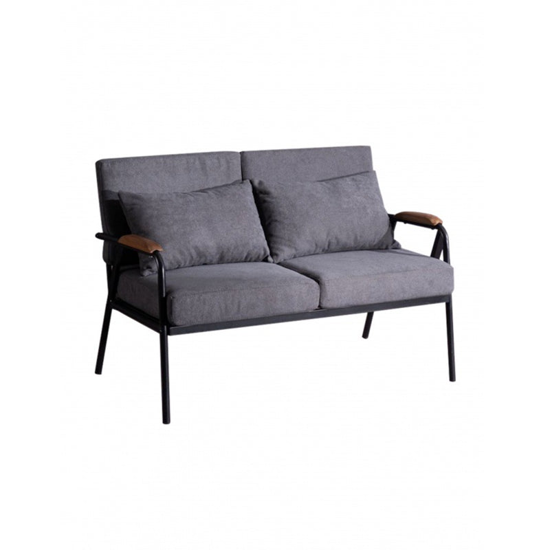 2-seater Sofa Square Arm 29.53" High with Black Frame for Living Room