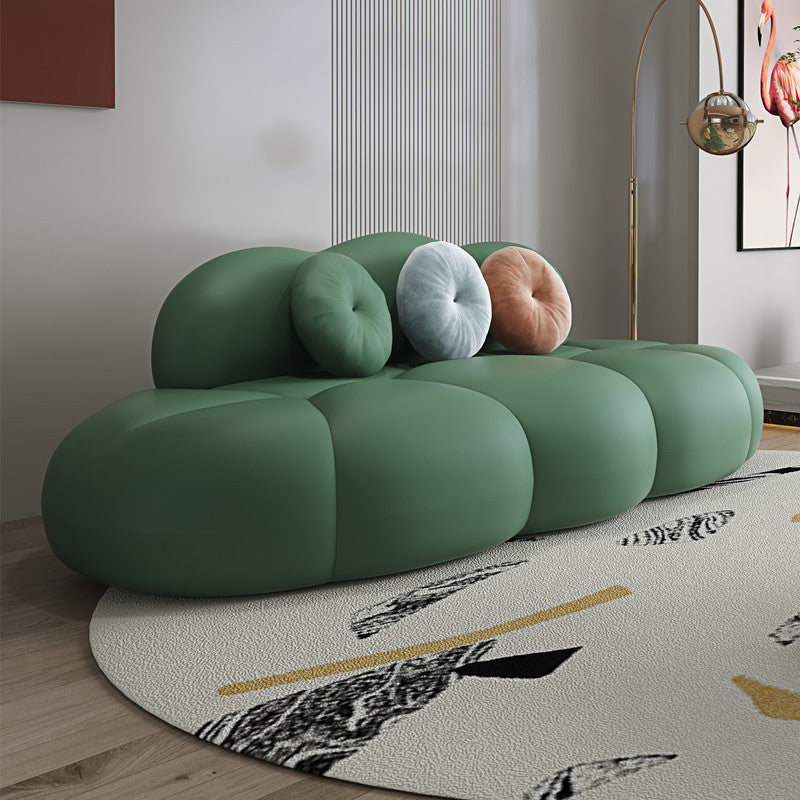 Contemporary Curved Sofa Tight Back Sofa for Living Room, Apartment