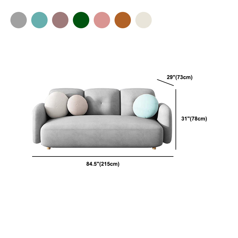 28.74" Wide Square Arm Sofa Contemporary Standard Sofa for Living Room