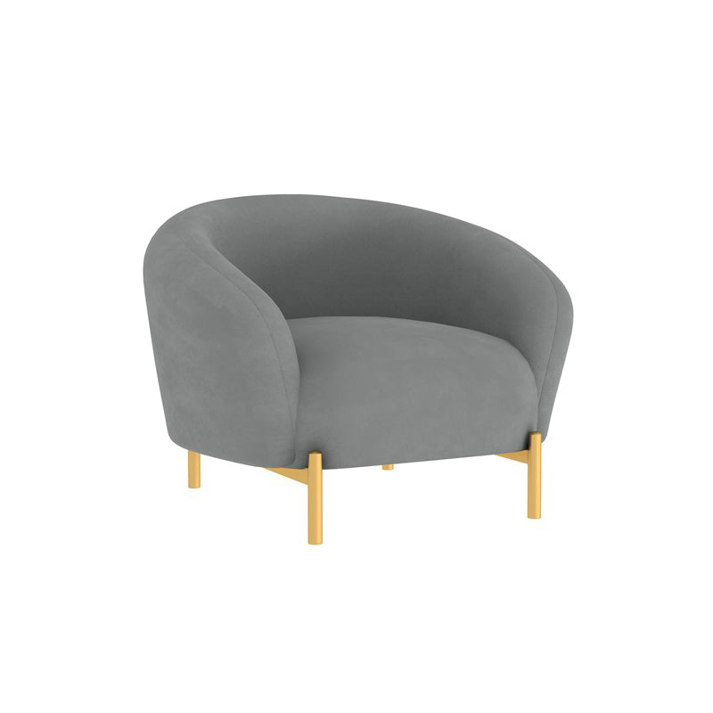 Contemporary Velvet Sofa Flared Arm Standard Sofa for Living Room