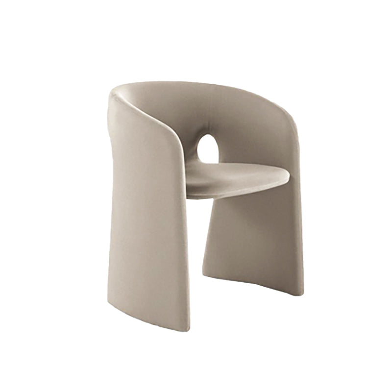 22.44" Wide Scandinavian Style Single Sofa Chair Fabric Sloped Arms Chair