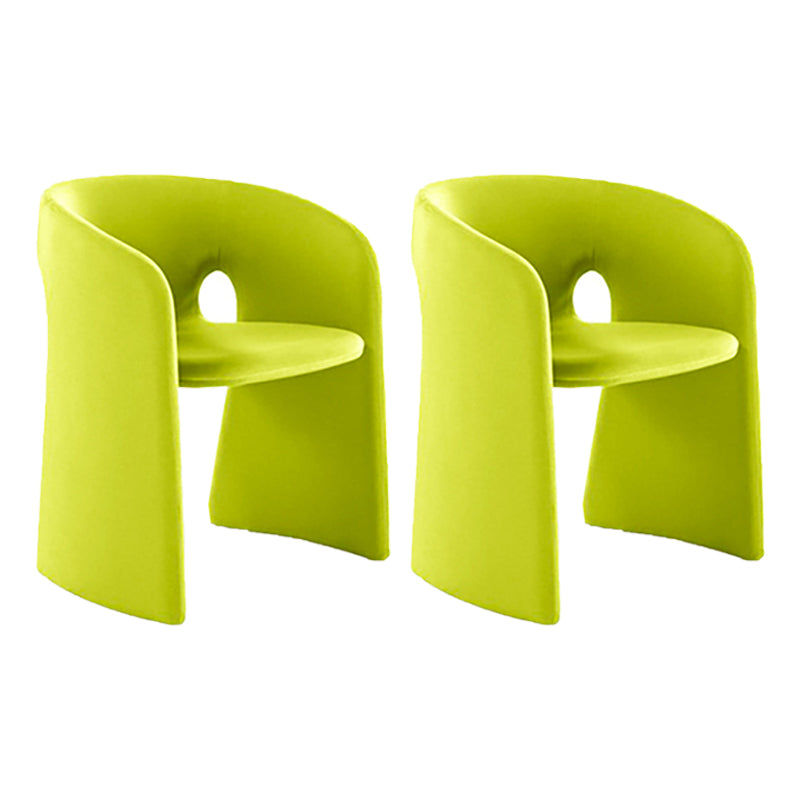 22.44" Wide Scandinavian Style Single Sofa Chair Fabric Sloped Arms Chair