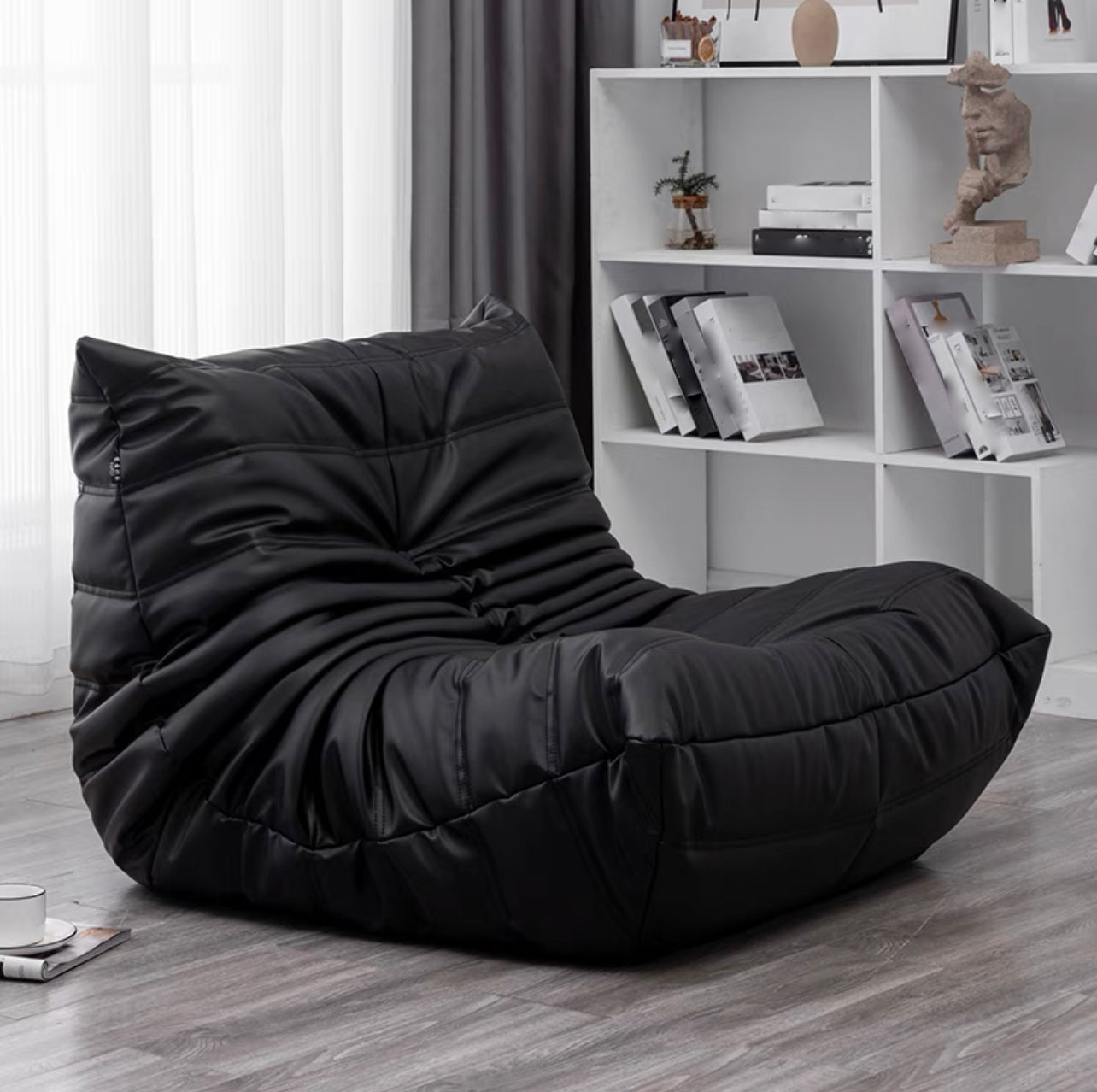 Modern Style Handless Imitation Leather Cushioned Parsons Chair