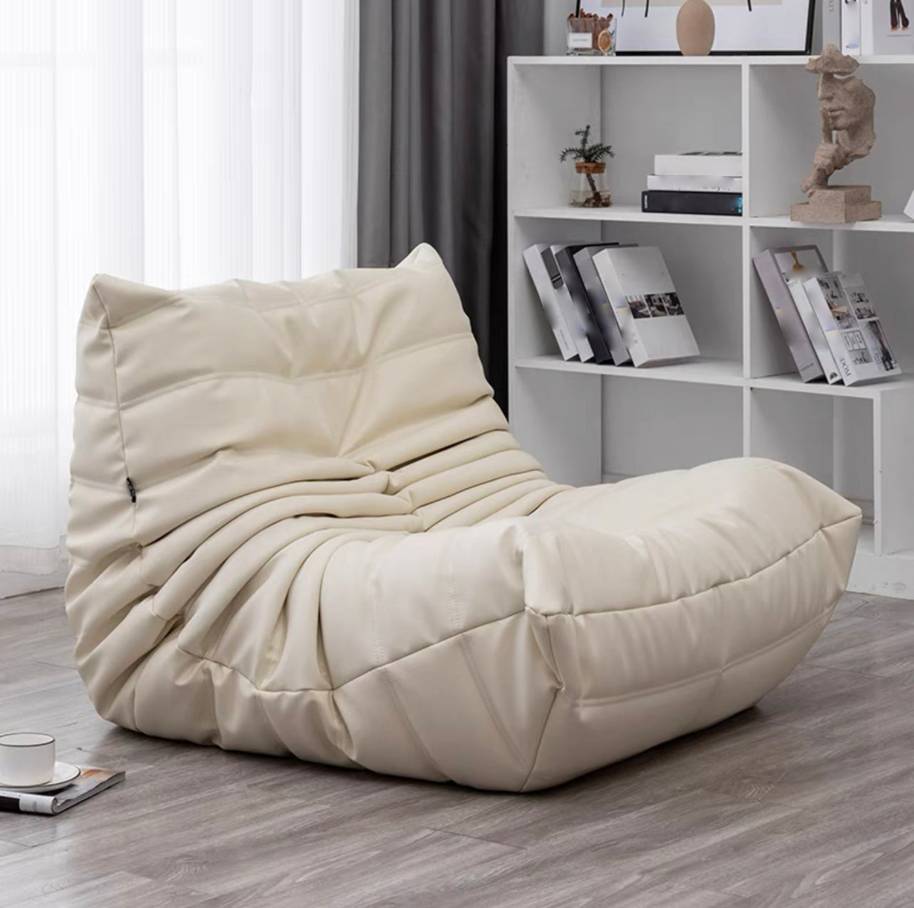 Modern Style Handless Imitation Leather Cushioned Parsons Chair