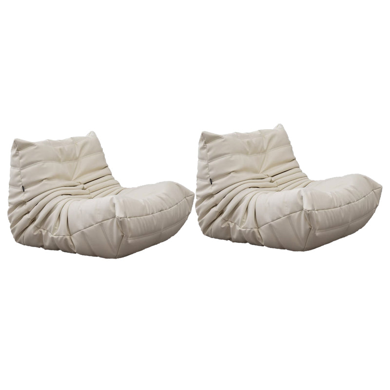 Modern Style Handless Imitation Leather Cushioned Parsons Chair