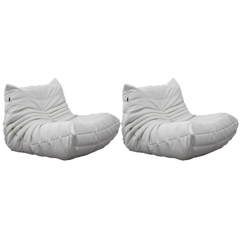 Modern Style Handless Imitation Leather Cushioned Parsons Chair