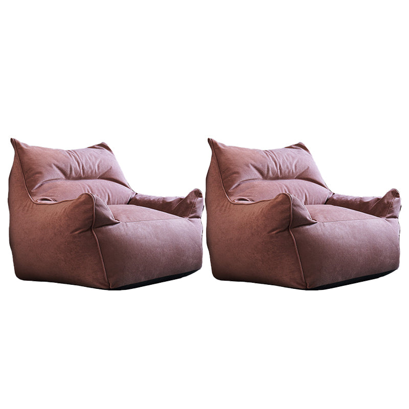 Contemporary 25.6" Height Flared Arm Sewn Pillow Back ArmChair