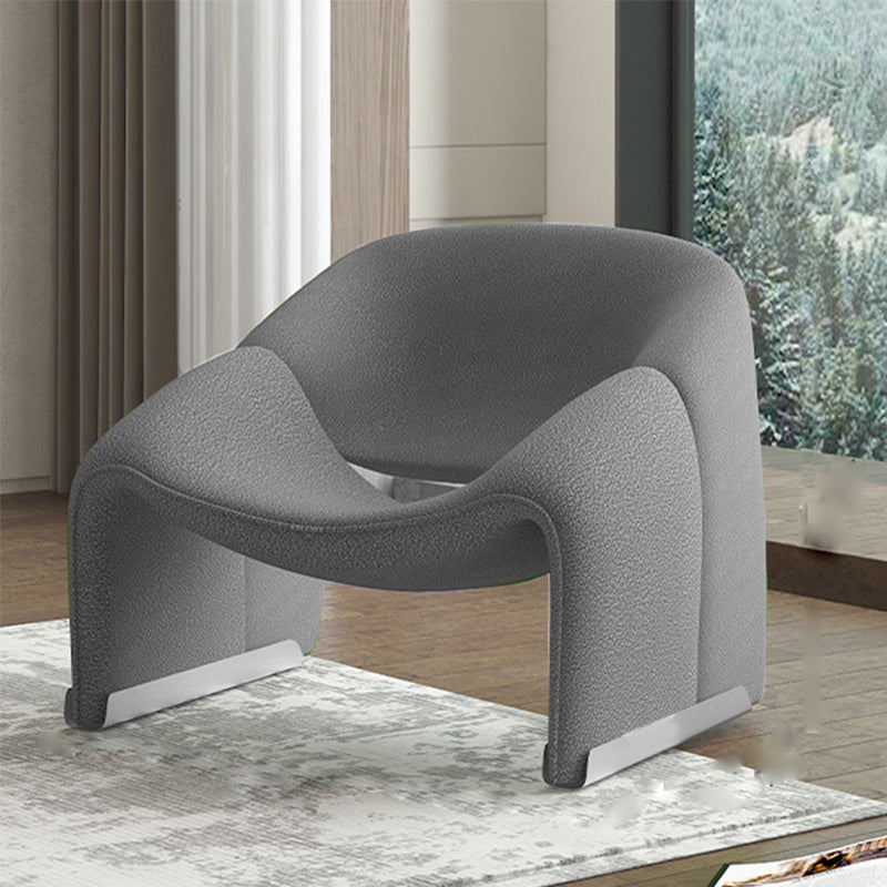 25.98" Wide Contemporary Style Single Sofa Chair Sloped Arms Chair