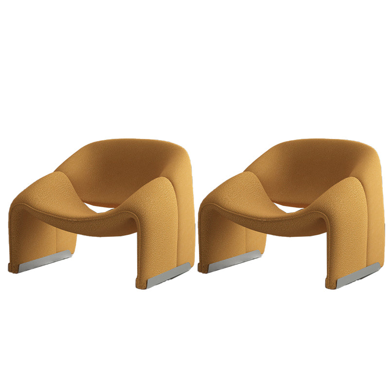 25.98" Wide Contemporary Style Single Sofa Chair Sloped Arms Chair