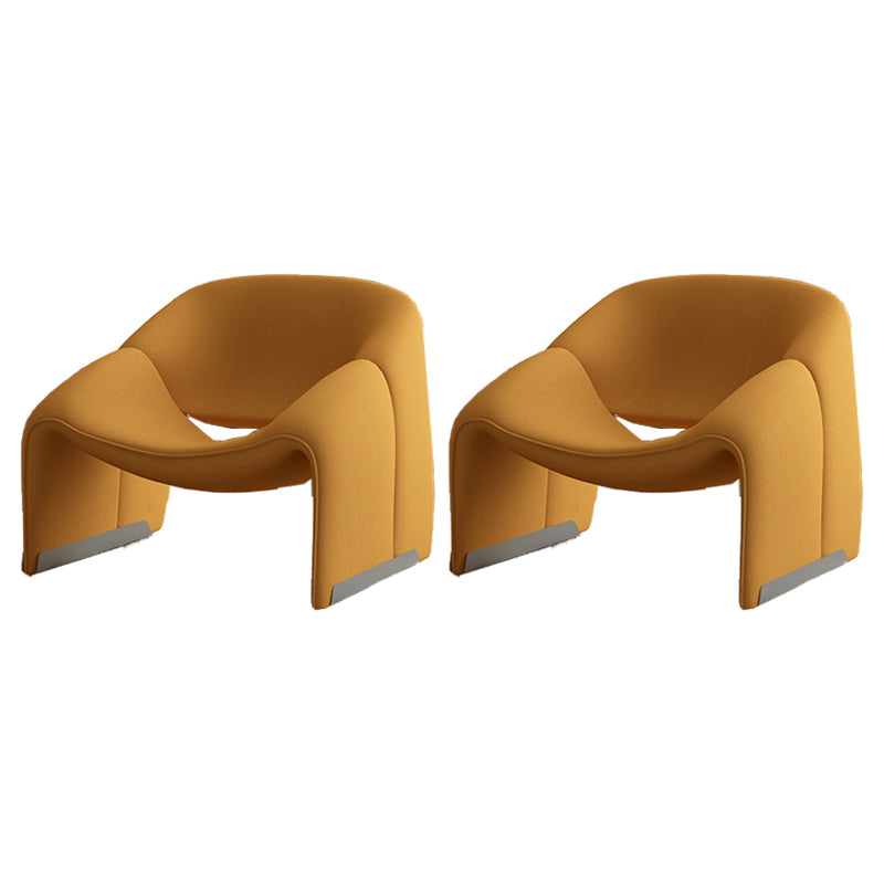 25.98" Wide Contemporary Style Single Sofa Chair Sloped Arms Chair