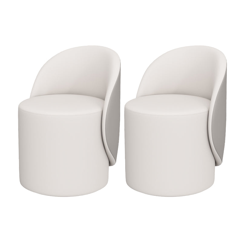 Contemporary 15.7"Wide Accent Chair Fixed Back Armless Sponge Side Chair