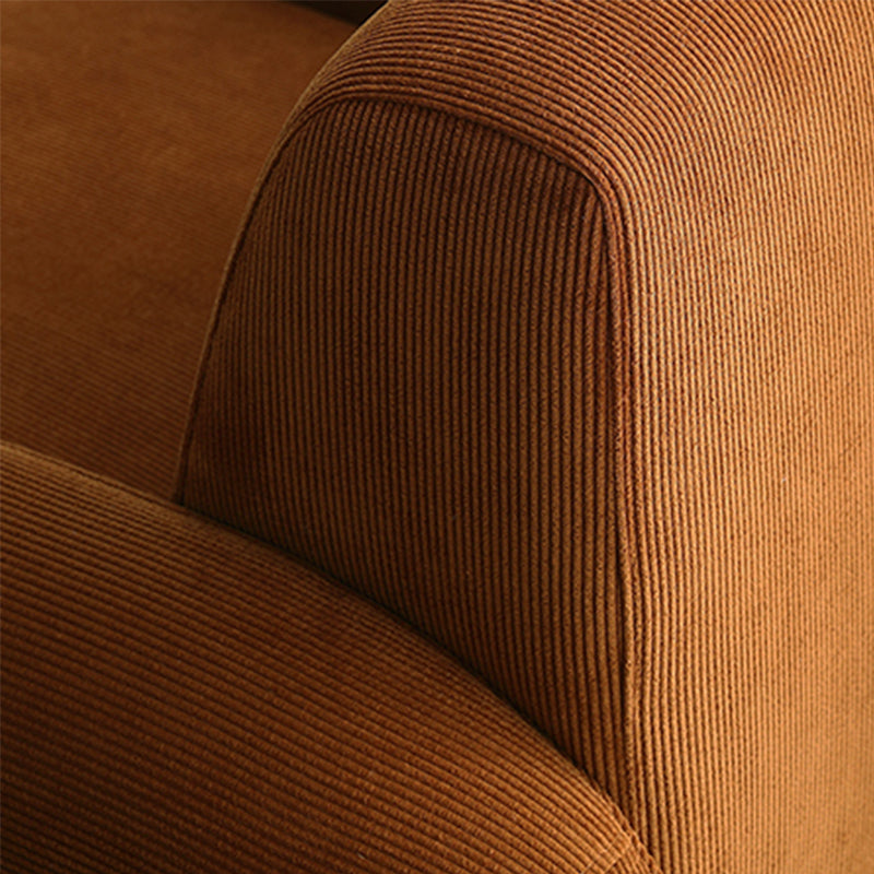 Nordic Style Fabric Armrest Fixed Backrest Abstract Arm Chair