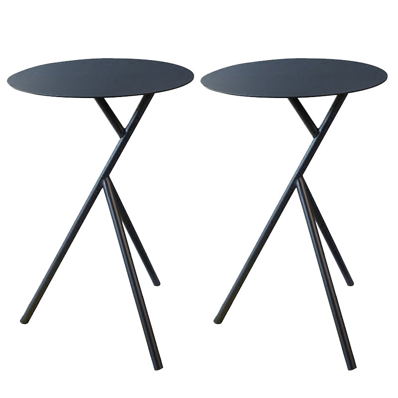 Round 3 Legs Base Design Metal Table Medieval Modern Style Side Table