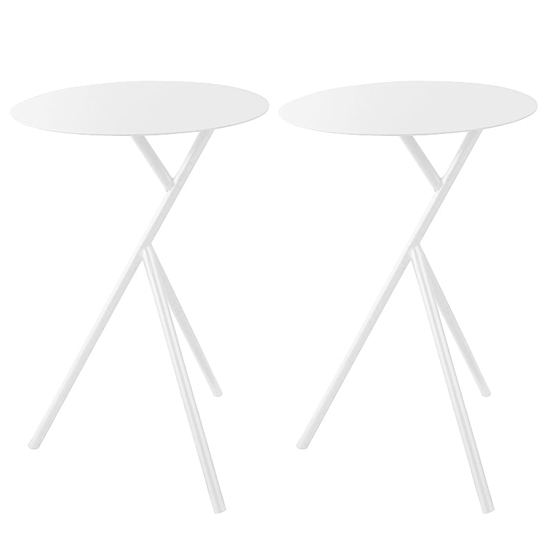 Round 3 Legs Base Design Metal Table Medieval Modern Style Side Table