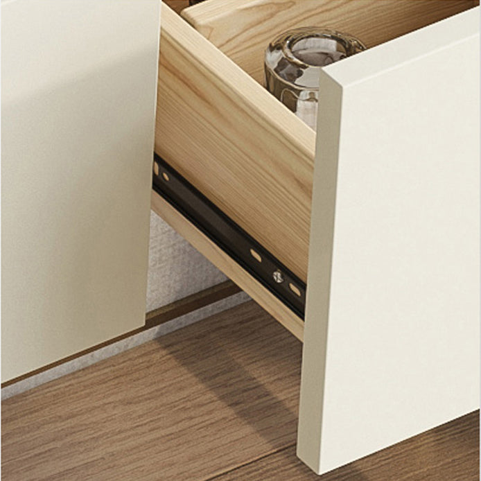 Glame Makeup Counter with Slate Top, Beige Vanity Dressing Table