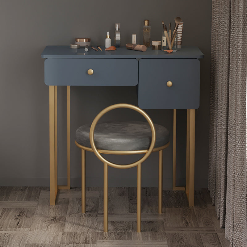 Modern Vanity Makeup Table Set Double Drawers Dressing Table