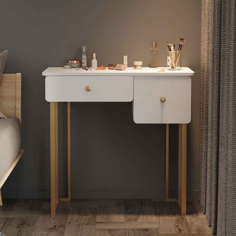 Modern Vanity Makeup Table Set Double Drawers Dressing Table