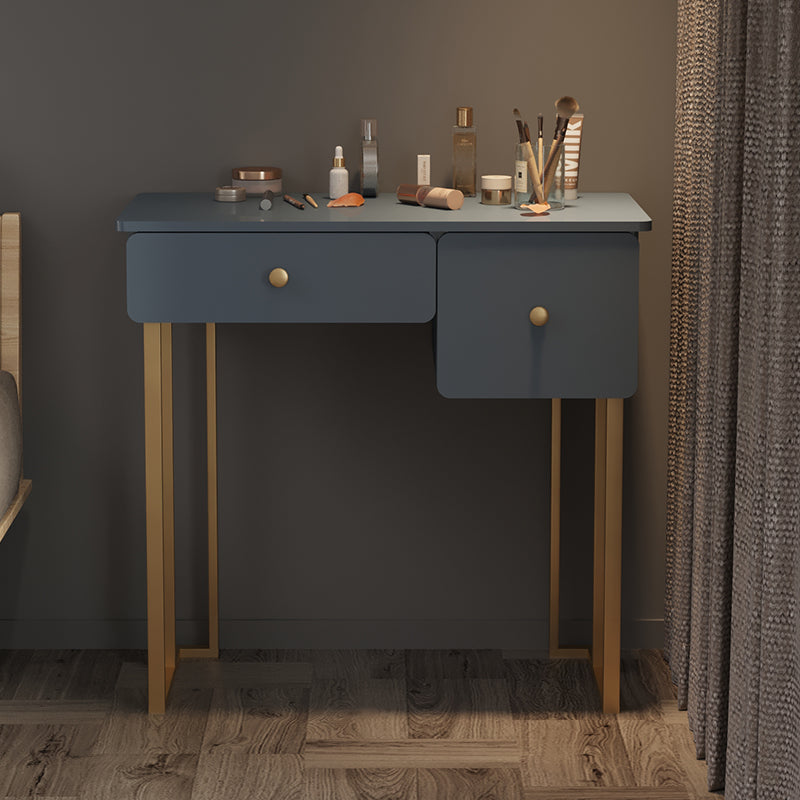 Modern Vanity Makeup Table Set Double Drawers Dressing Table