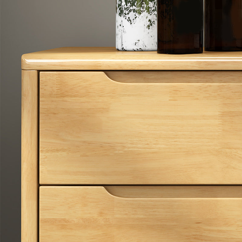 16" W Storage Chest Rubber Wood Storage Chest Dresser with Drawers