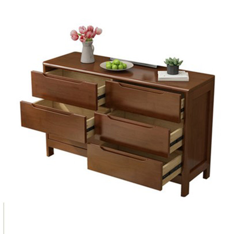 16" W Storage Chest Rubber Wood Storage Chest Dresser with Drawers