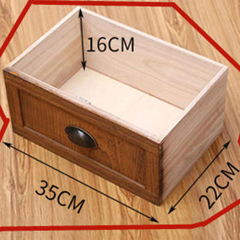 12" W Vintage Vertical Storage Chest Bedroom Solid Wood Lingerie Chest with Drawers