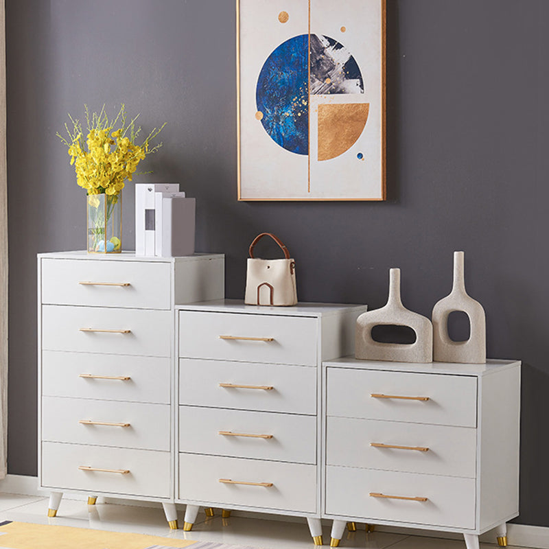 White / Black Storage Chest 16" W Vertical Lingerie Chest for Bedroom