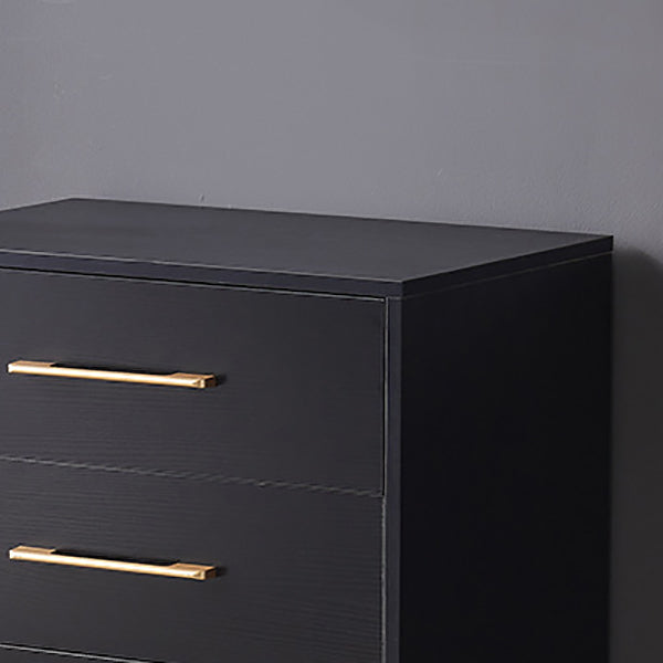 White / Black Storage Chest 16" W Vertical Lingerie Chest for Bedroom