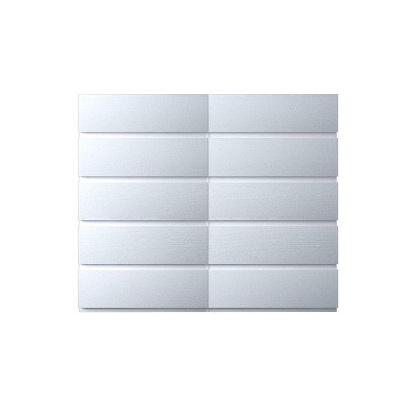 White / Black Storage Chest 16" W Vertical Lingerie Chest for Bedroom