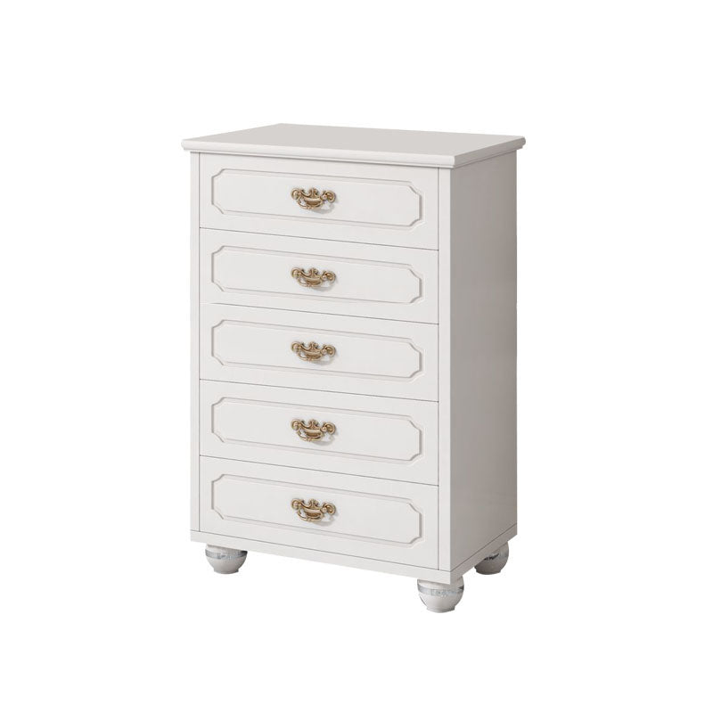 White Storage Chest 16" W Storage Chest Dresser with Drawers for Bedroom