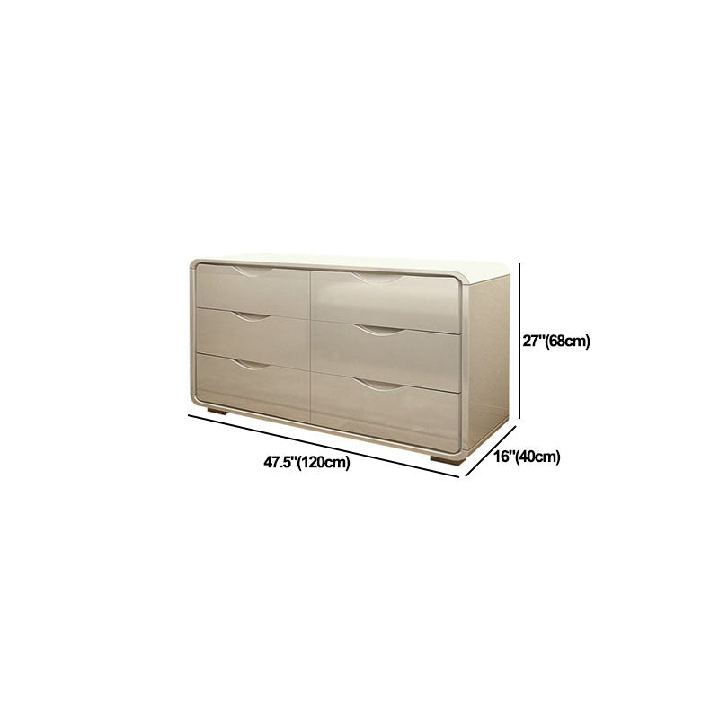 White Storage Chest 16" W Storage Chest Dresser with Drawers for Bedroom